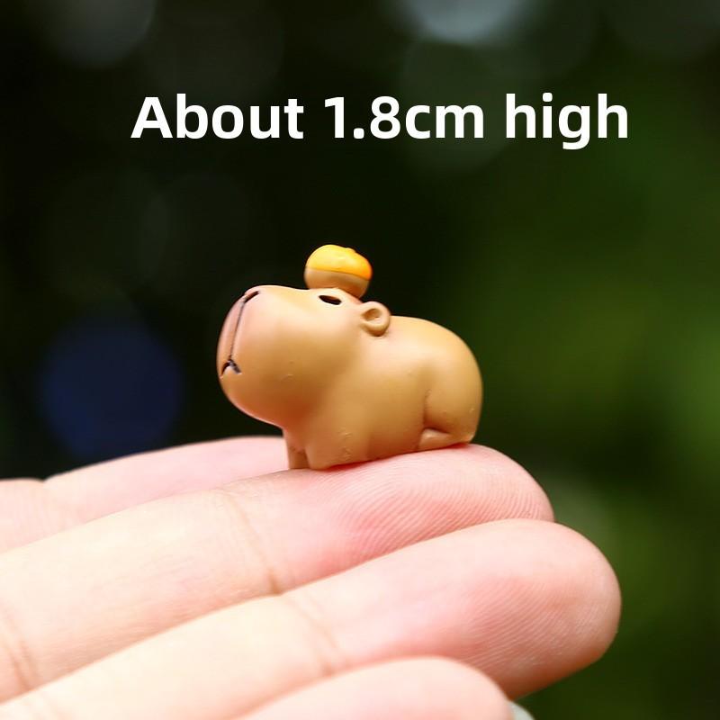 Capybara Toy Mini Figurine Resin Creative Relaxing Desktop Decor For Kids