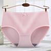 8Pcs Bowknot Seamless Briefs Mid Waist Underwear for Women Lingerie Simple Underpants  Girl