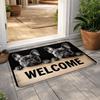 40*60cm Bathroom Carpet Non-slip Door Carpet Creativity Beagle Floor Mat  Home Decor