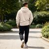 Men's Casual Hoodie and Jogger Set - Long Sleeve Drawstring Sweatsuit with Multiple Pockets for Fall Winter (Dark Gray)