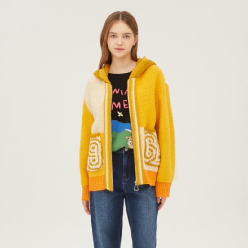 Benetton Plush Knit Jumper Bajp51361 Ye