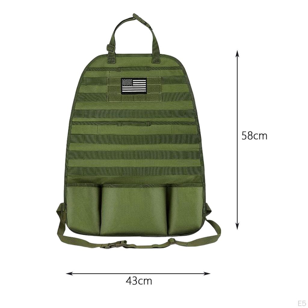 Car Back Seat Protector Storage Pocket Waterproof Space Saving Quick Installation Universal Fit
