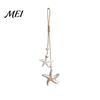 Wooden Nursery Decor Starfish Hanging Decoration, Nautical Coastal Wall Ornament, Ocean Style Room Ornaments Theme Art for Home Beach Lake House