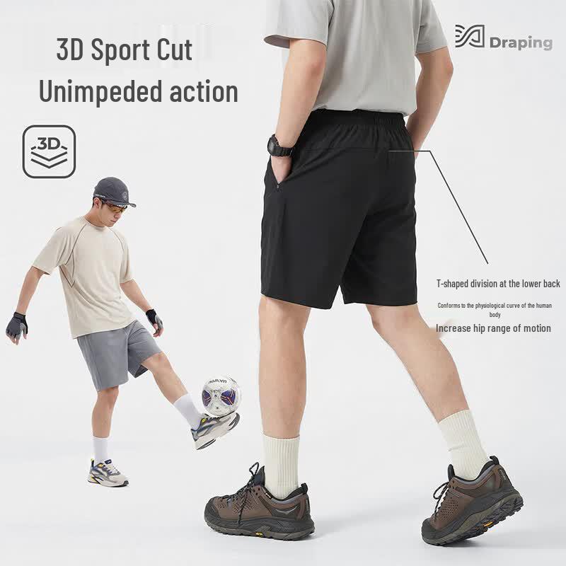 Baleno Herren Sommer Outdoor Trainings Sportshorts