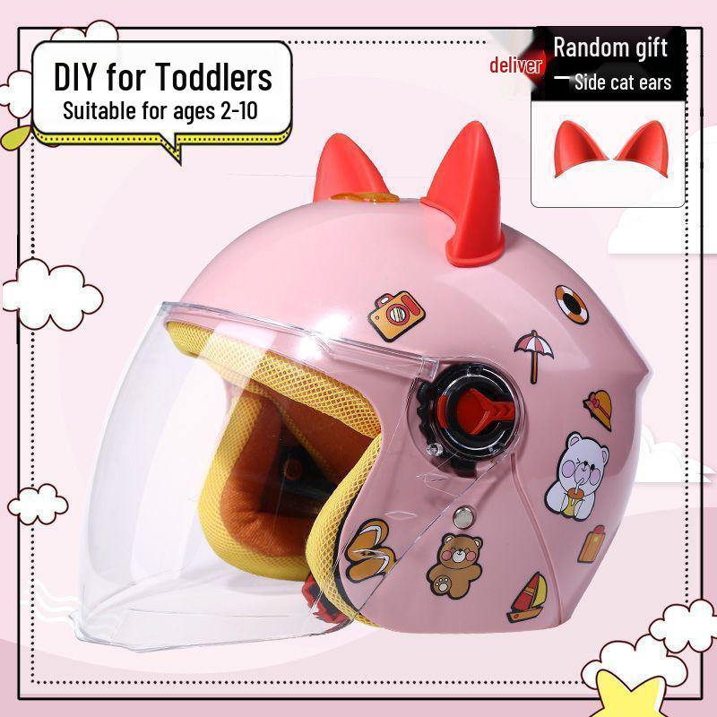 Children's Electric Scooter Helmet - Summer Sun Protection, All-Season Safety for Toddlers.