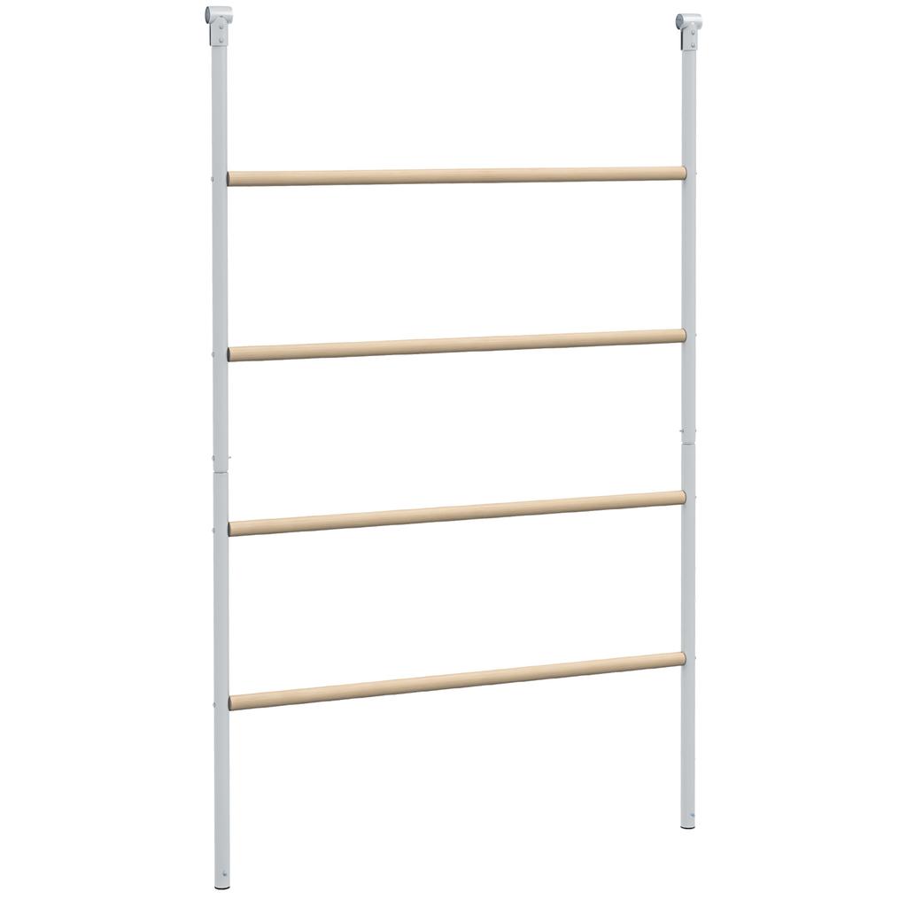 Chicken Perch for Coop, Wooden and Galvanised Steel Roosting Bar Jungle Gym, Chicken Roosting Ladder for Backyard Farm
