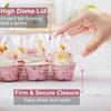 Clear Plastic Cupcake Boxes, Dome Muffin Cake Containers Individual Dessert Packaging Box For Bakery Birthday Party Takeaway