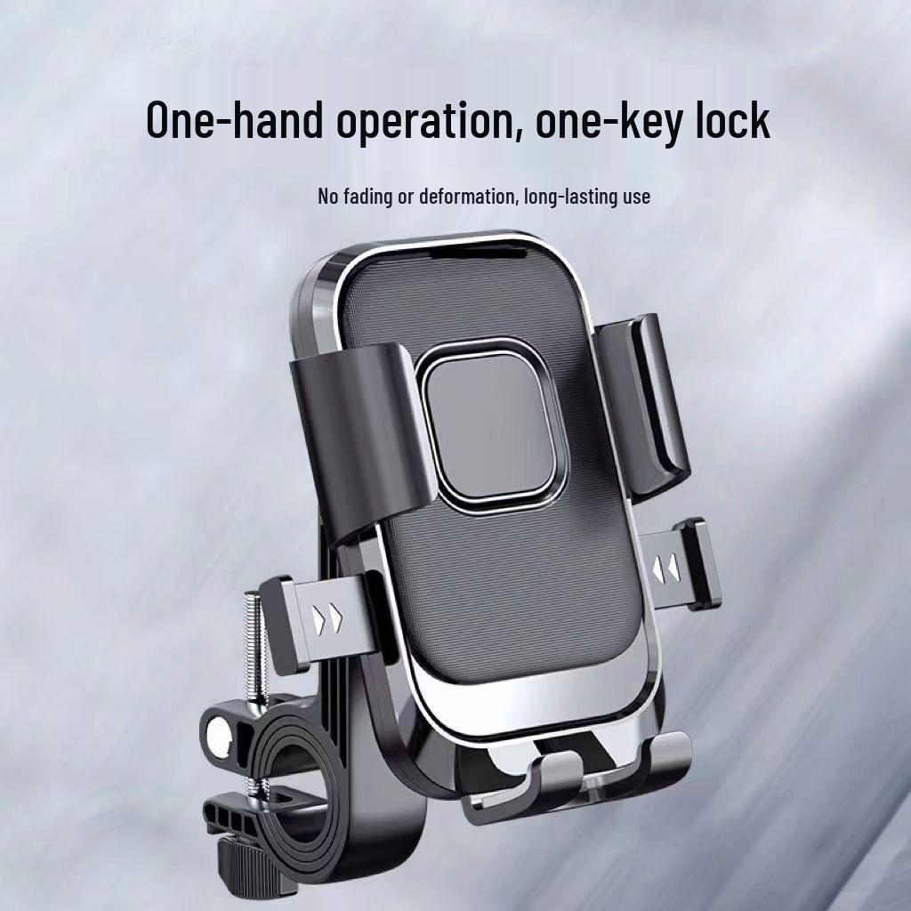 Electric Motorcycle Rearview Mirror Phone Holder – Shockproof Navigation Bracket for Outdoor Riding