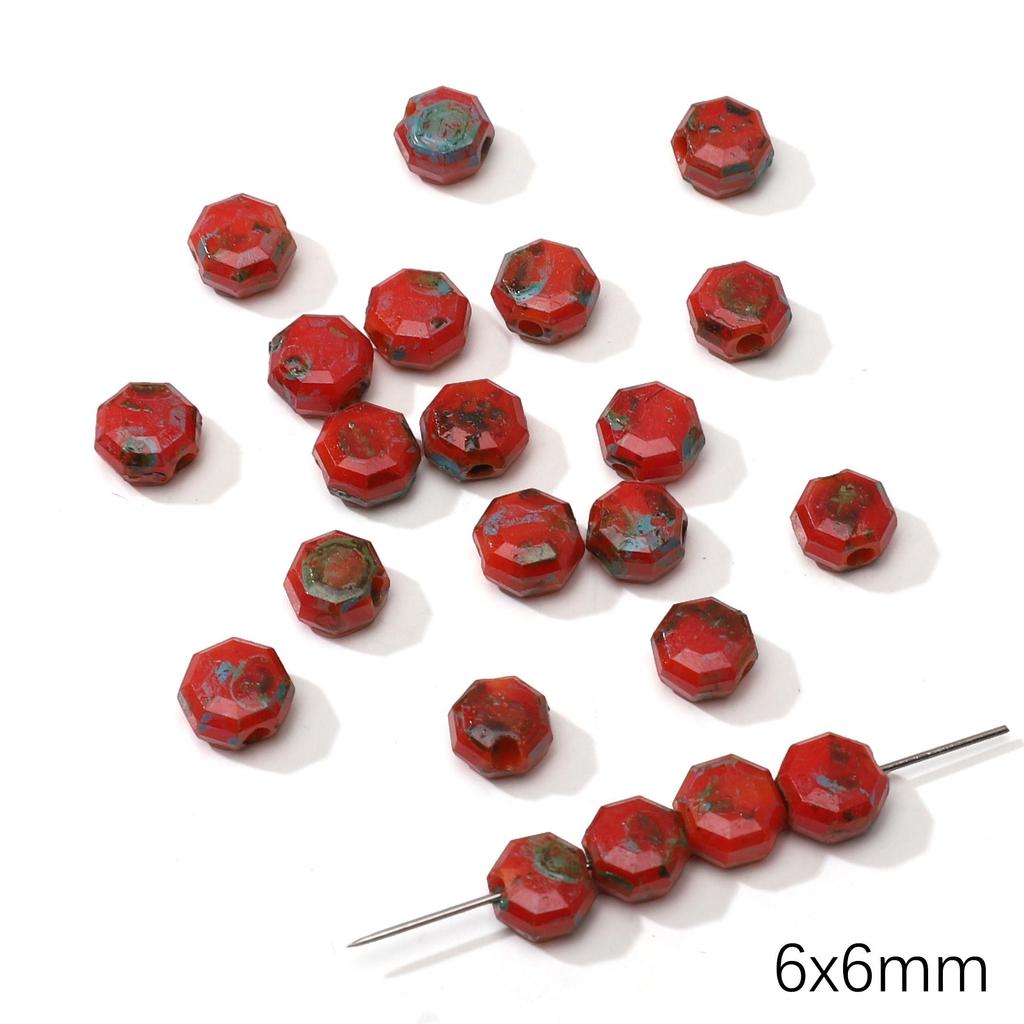 1-20 Buc Margele de Sticlă Cehești Margele Distanțiere Vrac pentru Confecționarea Bijuteriilor DIY Brățară Colier