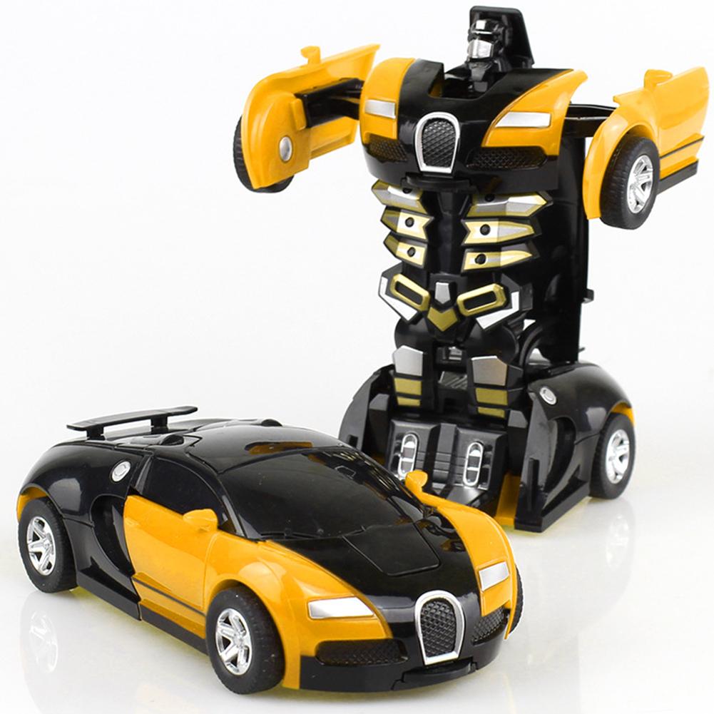 Deformation Transformer Car One-Step Car Robot Vehicle Model Action Figures Toy Transform Car for Kids