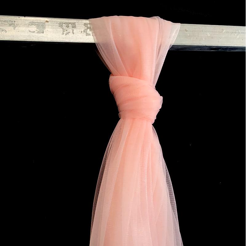 High-Density Swiss Gauze Wedding Decoration: Chair Backs, Curtains, Ceiling & Table Decor