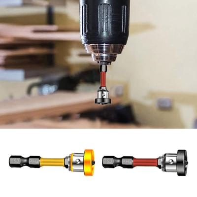 5 Stück Magnetische Positionier-Schraubendreherbits Gipskarton-Bohrer mit Tiefenbegrenzer Einstellbare Tiefe PH2 Positionier-Schraubendreherbit