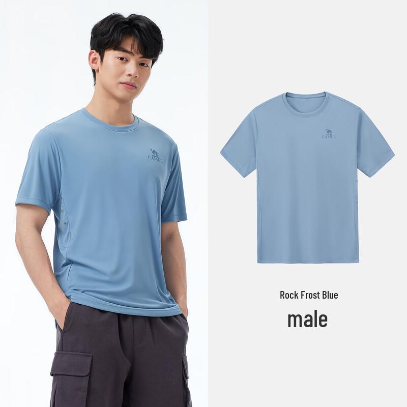 CAMEL Men s Quick-Dry Round Neck T-Shirt M