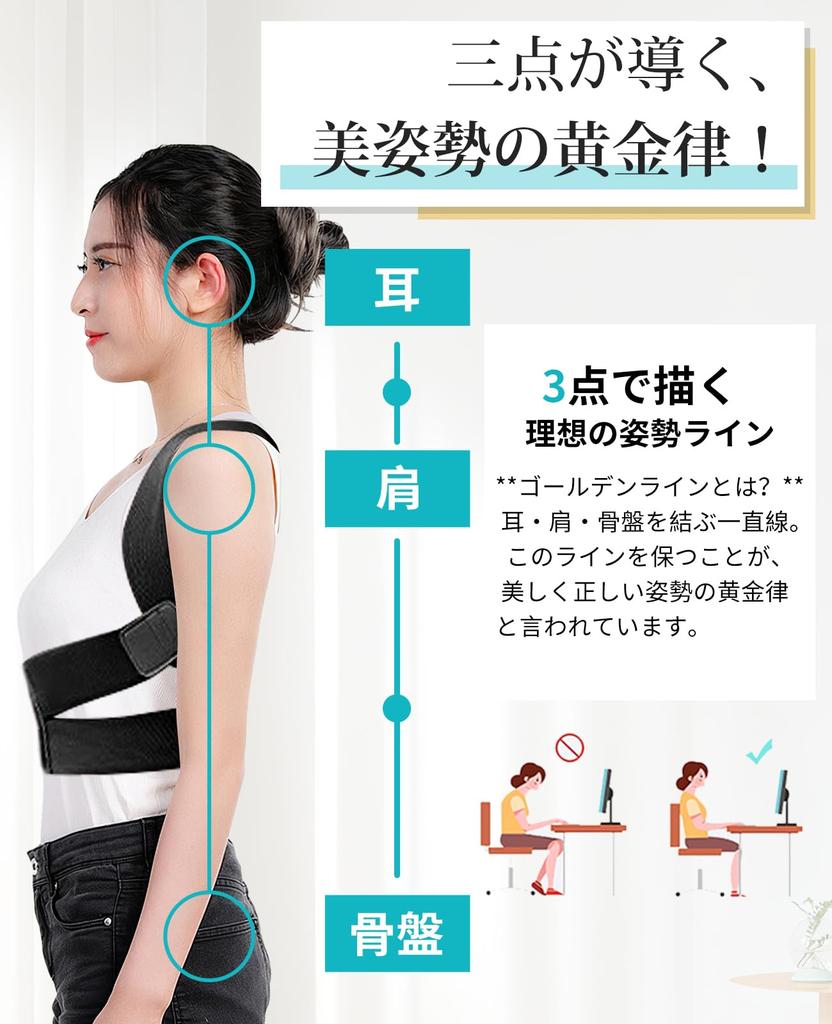 Ollug Shoulder Blade Posture Back Discreet Under Corrects Rounded Ideal for Office Prevents Beautiful Breast Posture Support Belt, Ultra-Thin,