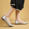 Gentle evening wind pointed head shallow mouth single shoes women's flat bottom 2025 spring and summer new soft sole versatile simple women's shoes