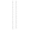 Wall Mounted Wine Rack for 12 Bottles White Iron