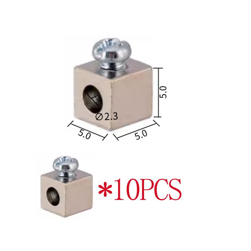 

10PCS PCB Screw Terminals Through Hole High Current 15A 20A Copper Square Solder Board drive Power Wire Terminal Connector