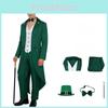 Irish Themed Mens Tuxedo Set With Hat And Cane For Theater And Stage Events
