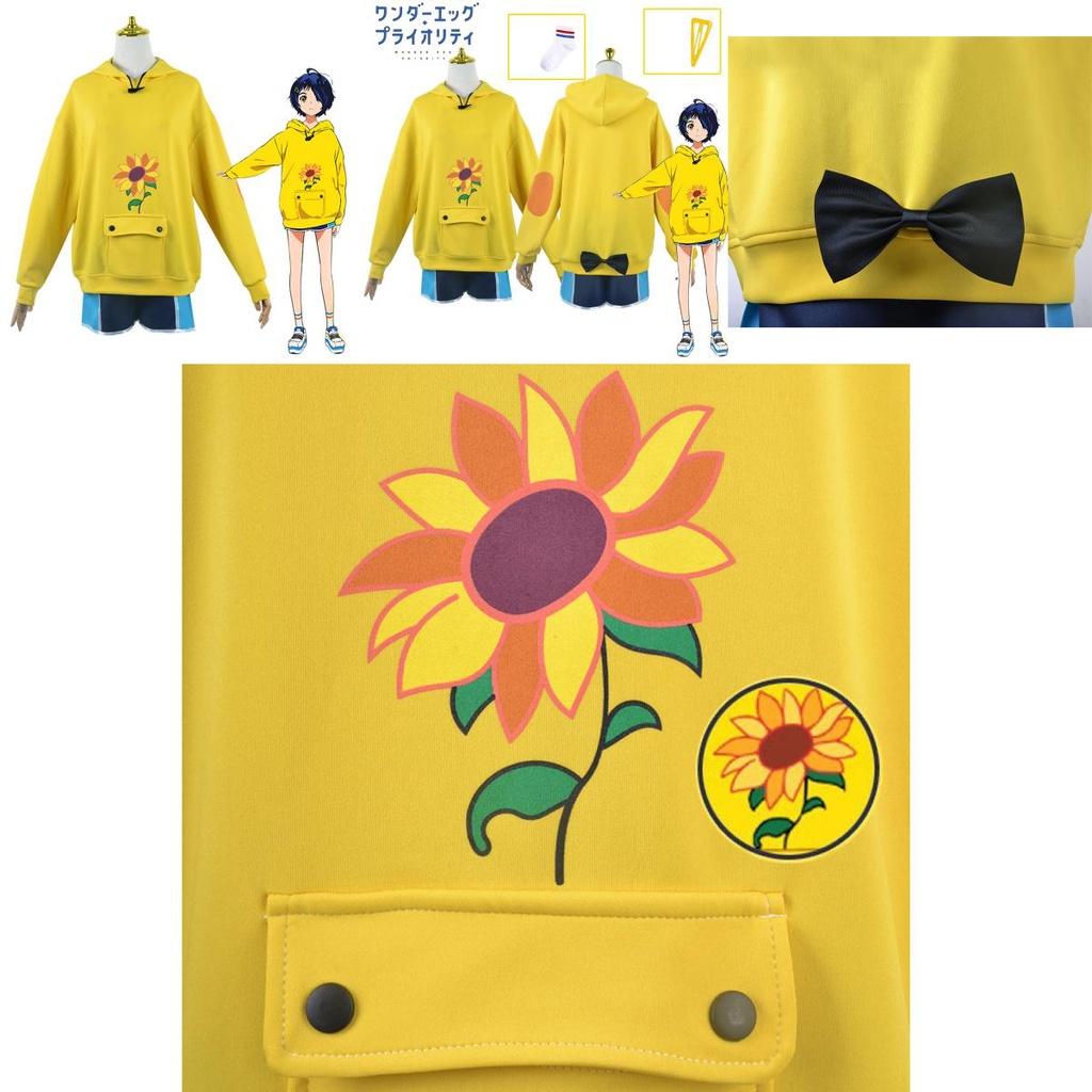 Fühle dich wie ein Charakter mit diesem Wonder Egg Priority Ai Ohto Hoodie Sweatshirt Shorts Cosplay Halloween Kostüm