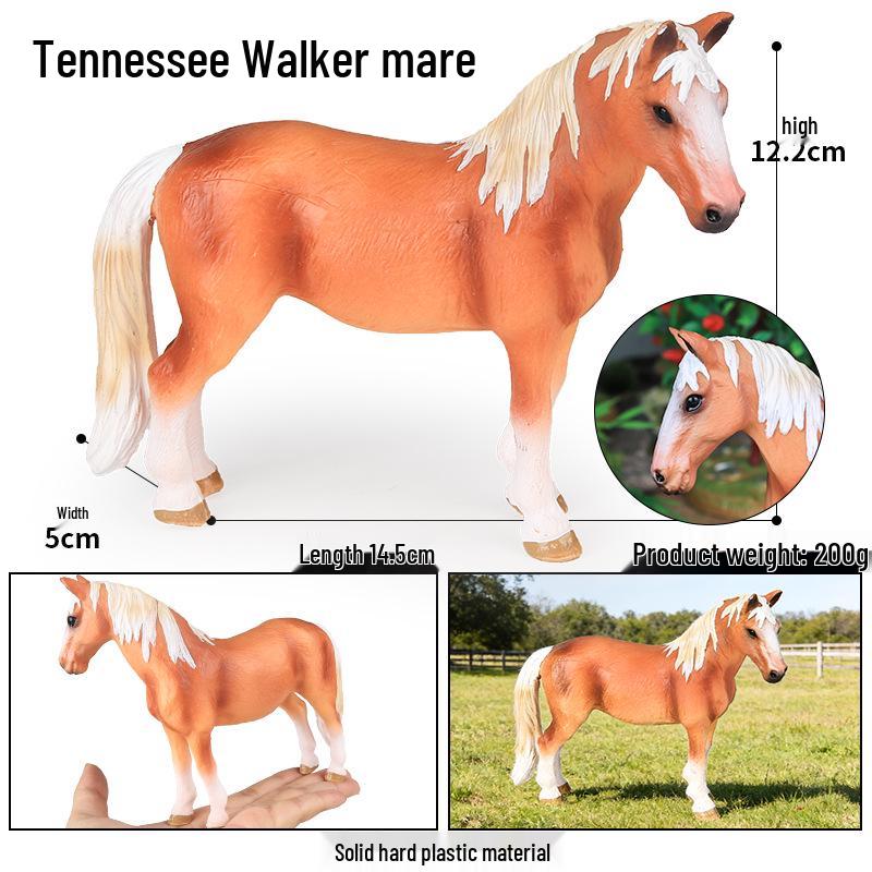 Solid Simulation Toy: Thousand Li Horse, Dutch Draft Stallion & Tennessee Walking Mare