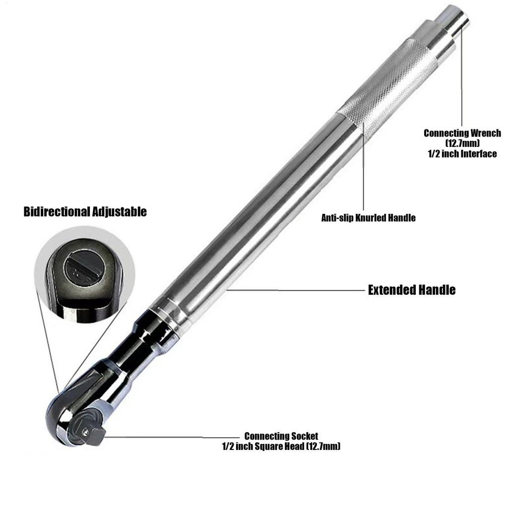 Universal Offset Impact Extension Wrench 1/2 Inch High Torque Ratchet Tool  - DIY Professional Mechanics  for Mechanical Care