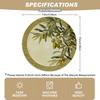 4/6pcs, Olive Branch And Fruit Pattern Round Placemats, Green Leaf Plant Theme Table Mats, Suitable for Restaurant Decor, Kitchen Table Decoration, Da