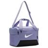 New Nike Brasilia Polyester Shoulder Bag, Crossbody Bag, Handbag Extra Small Unisex Light Purple Ice & Black & White DM3977-533