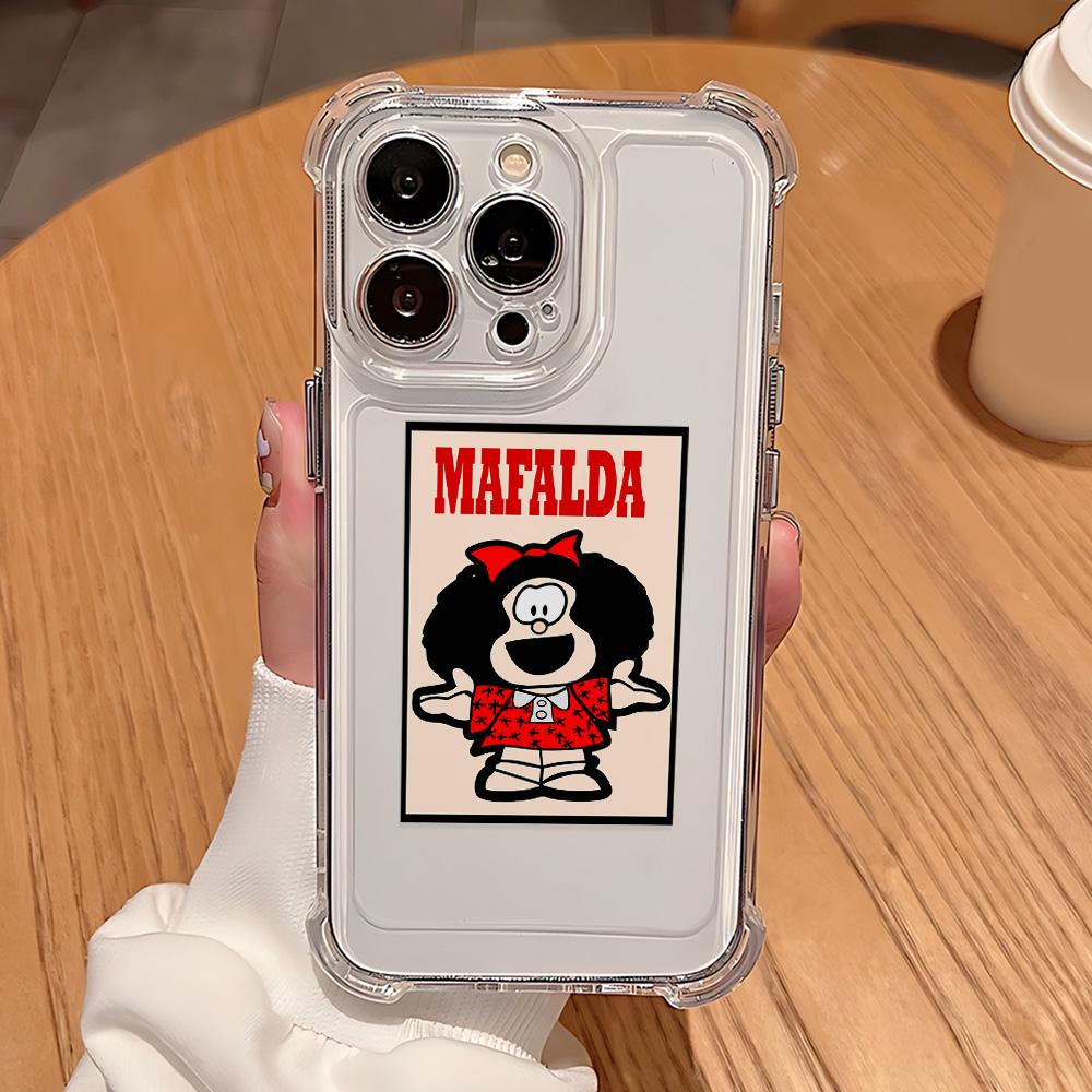 

Lovely Girl Mafaldas Cartoon Phone Case For Samsung Galaxy S25 S24 S23 S22 S21 S20 Note20 Edge FE Ultra Plus 4G 5G Anti Cover Samsung NOTE 10