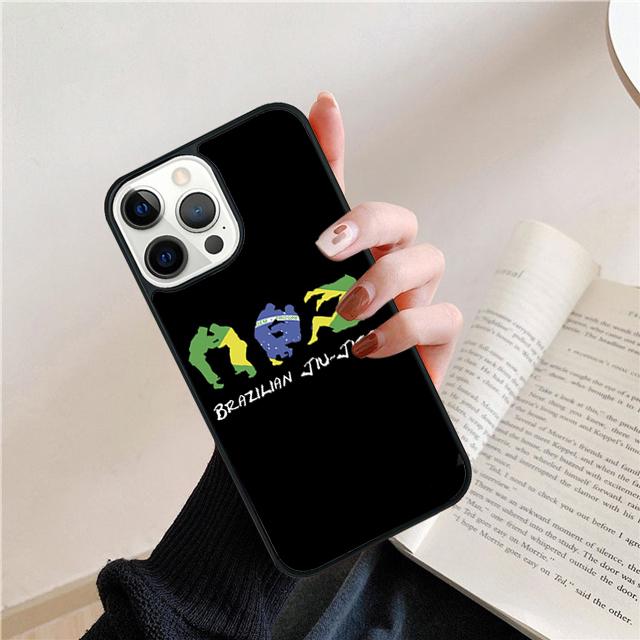 BJJ Brazilian Jiu Jitsu Art Phone Case For iPhone 17 Air 15 16 Cover 14 11 13 Pro Max 12 Plus Max Cover Coque