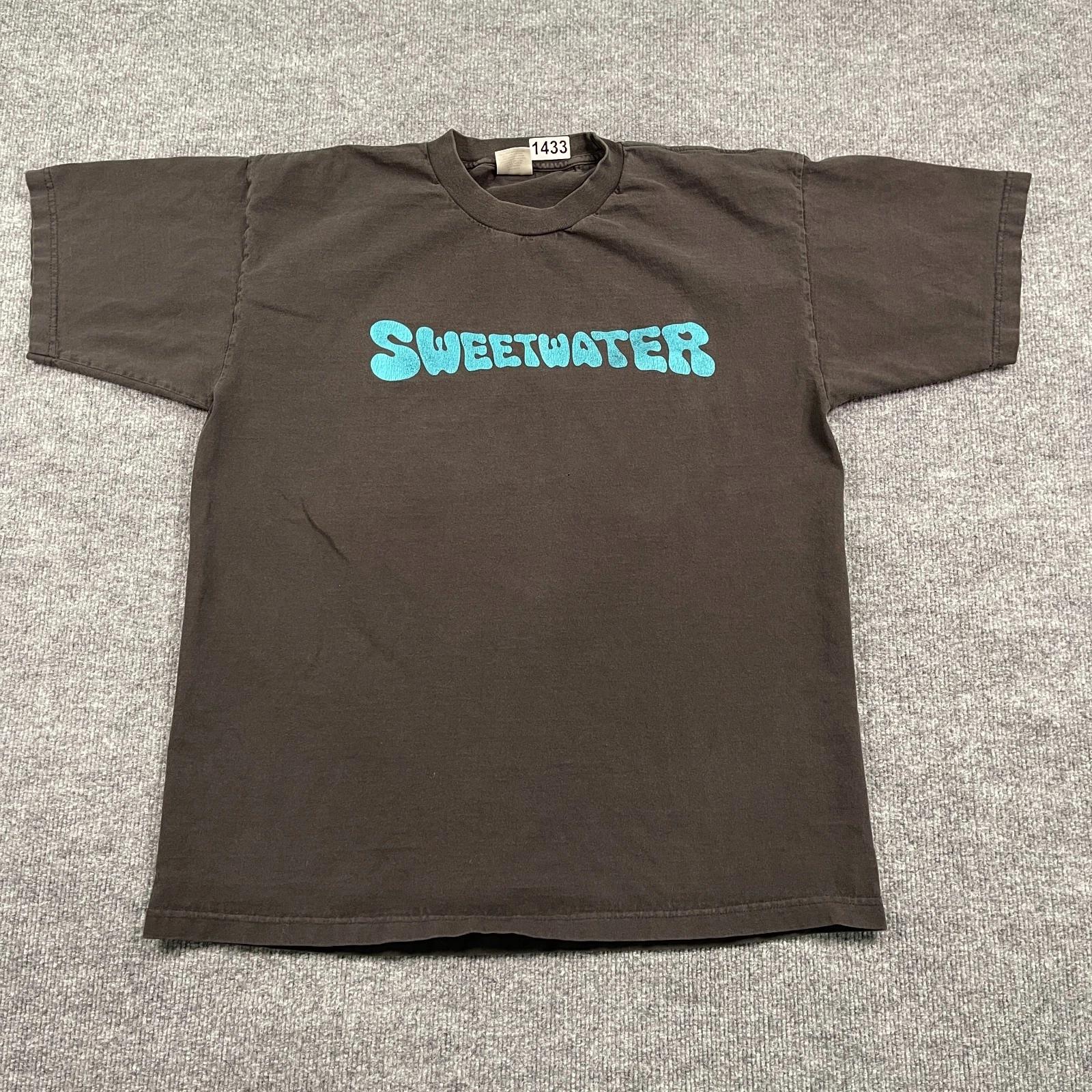 Винтажная футболка Woodstock Sweetwater Band 90-х XL 23x28 Черная 3XL