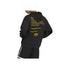 adidas Originals Kareem Abdul-Jabbar Unisex Black Hoodie with Yellow 33 Logo JD5193