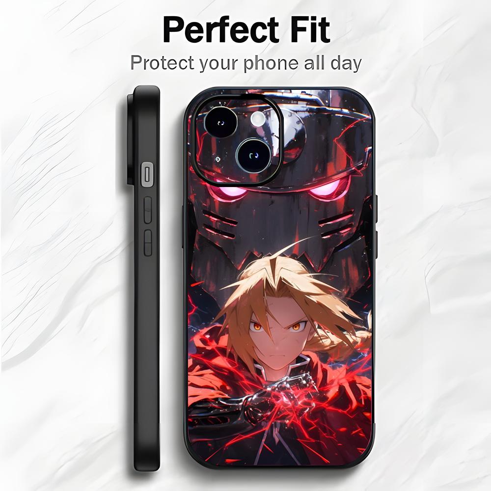 Classic Japanese Anime F-Fullmetal Alchemist Phone Case Phone Case Soft Packaging Lightweight For iPhone17 16 15 14 13ProMax