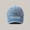 Unisex Washed Denim Snapback Dad Hat - Casual Baseball Cap With Embroidered Letters Vintage Women Men's Cap New