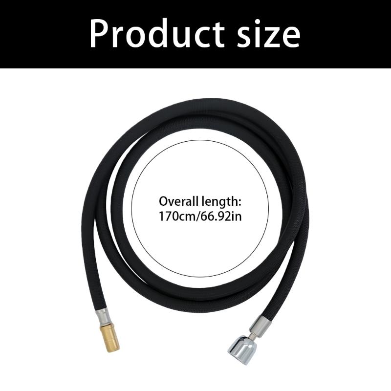 67 Inch Flexible Faucet Hose Replacement for Bathroom Sink Leak Proof Nylon Tubing Fittings Faucet Hose Replacemnet