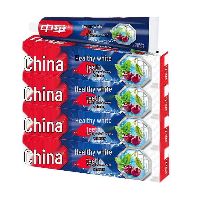 Zhonghua Healthy White Baking Soda Toothpaste (Fruit Flavor) - 4-Pack