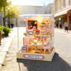 DIY Wooden Miniature Dollhouse Kit [Sweet Cake Shop] Handmade Interior Decor Beginner-Friendly Stylish Gift 3D Puzzle