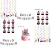 Joyful Gabbys Dollhouse Kids Birthday Decorations With Bright Balloons And Charming Cake Toppers