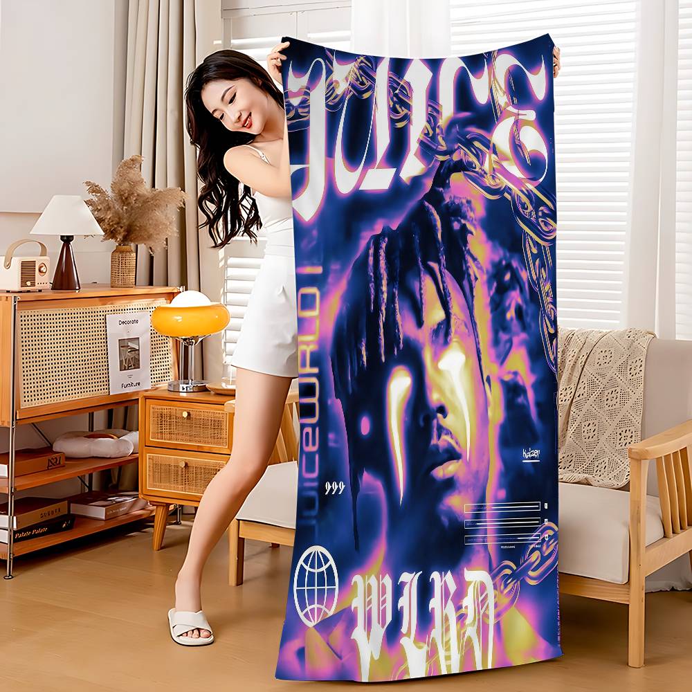 

WRLD J-juice Pop Singer Bath Towel Microfiber Soft Water Absorbing Breathable For Girl Kids Decorative Cartoon Beach Towel W30*H60(CM)