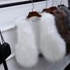 2 autumn and winter new imitation fur vest imitation fox hair short slim and thin fur vest vest vest