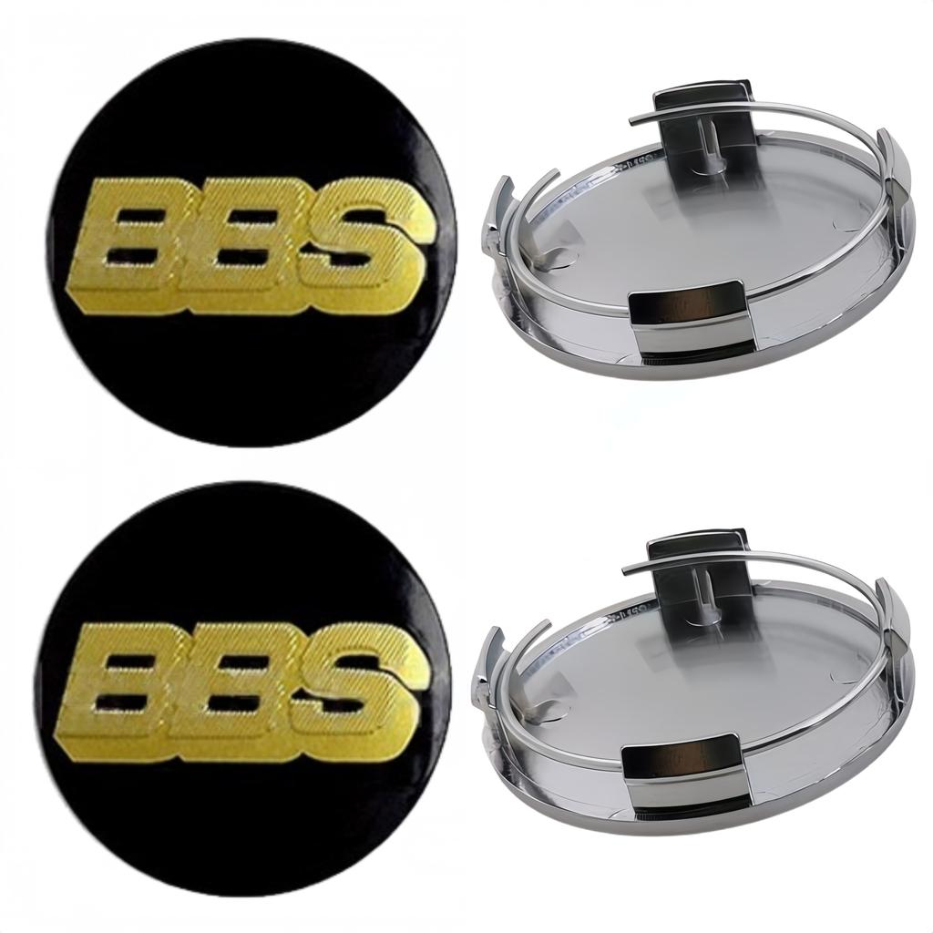 4 Pezzi 65mm Emblema Logo BBS Distintivo Tappi Centrali Ruota Auto Copriruota Cerchioni Coprimozzo Auto