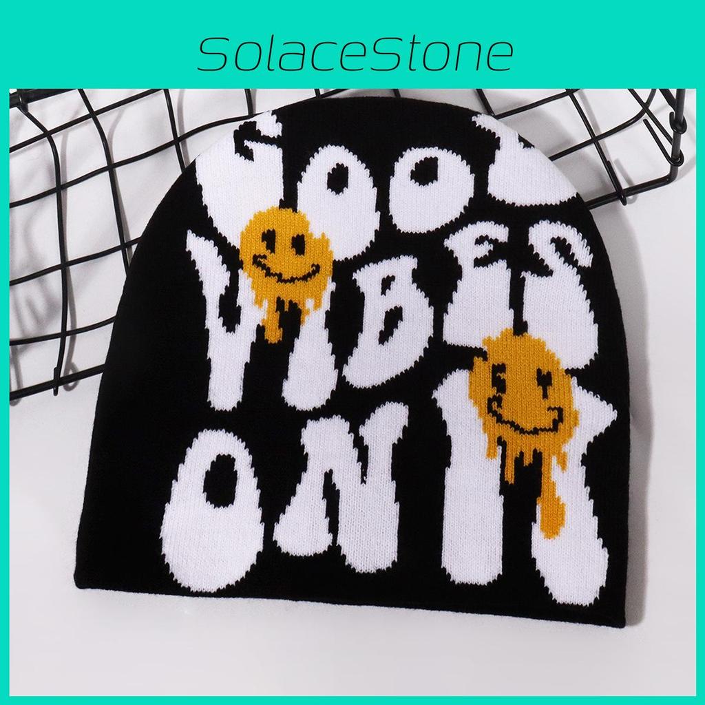 Urban Style Knit Cap With Acrylic Fabric For Autumn Winter And Street Fashion