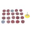 203Pcs 50mm Flocked Sandpaper Female Thread Grinding Disc Cushion Pad Polishing Sanding Sandpaper