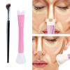2Pcs 2-in-1 Nose Shadow Brush Portable Eyeshadow Powder Brush Nose Contour Brush Set Concealer