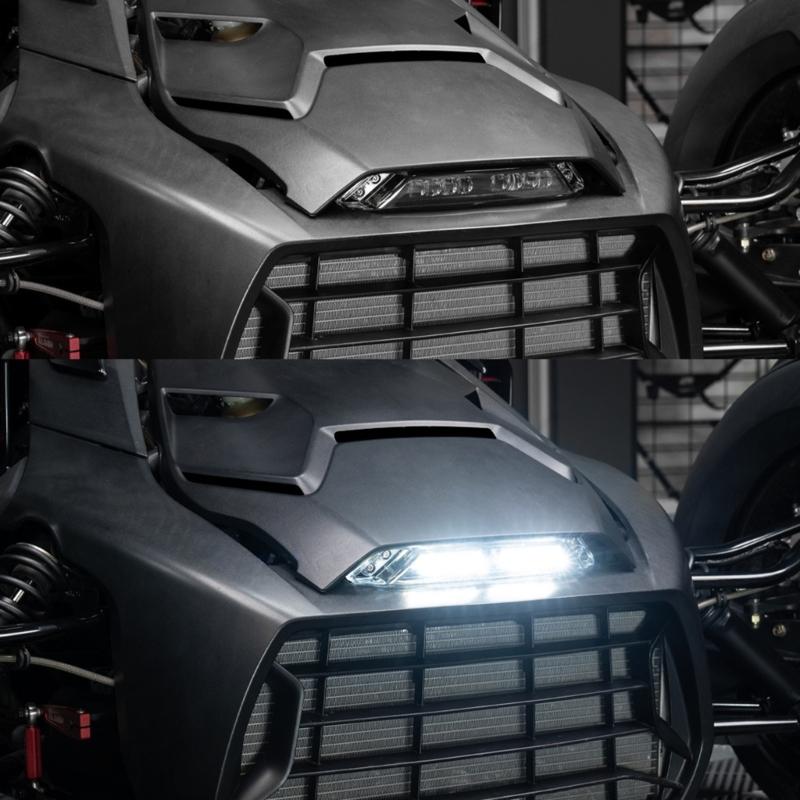 Front LED Signature White LampDaytime Running Light for Ryker 600 900 ABS Front Bumper LED Light