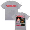 Rapper Yan Block Carlos Yandre Tour 2025 Merch T-Shirt Herren Damen Mode Hip Hop Pop Musik T-Shirts Oversized T-Shirt Streetwear