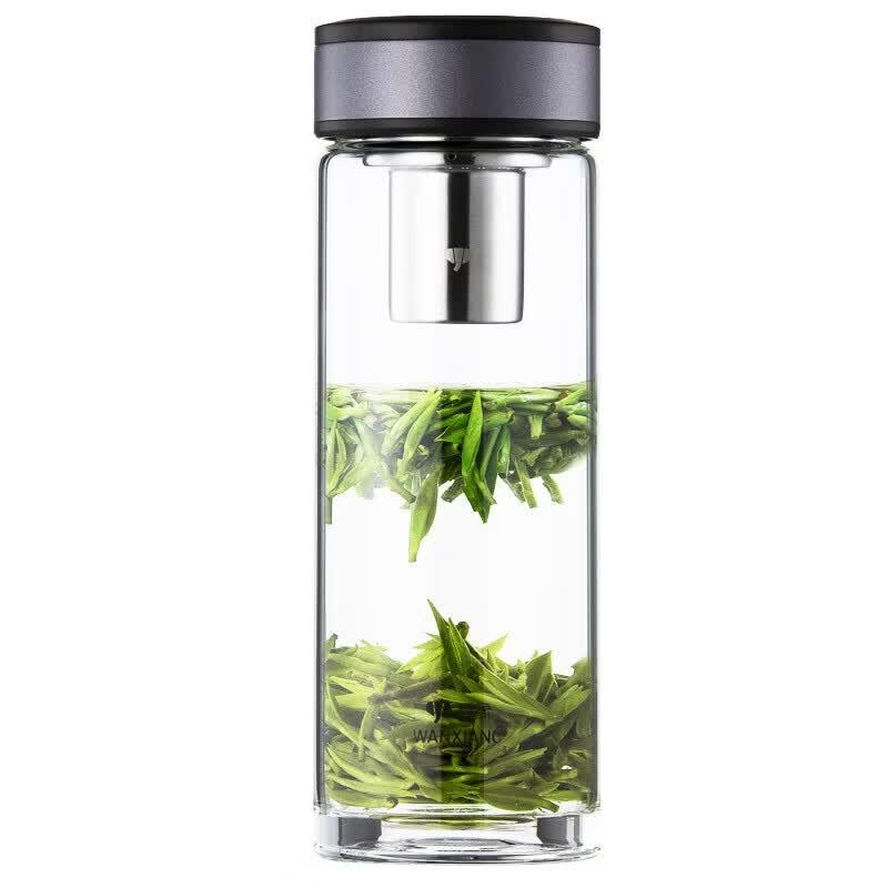WANXIANG Heat-Resistant Glass Water Cup with Lid