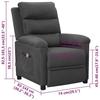 VidaXL Massage Chair Dark Grey Fabric 342352