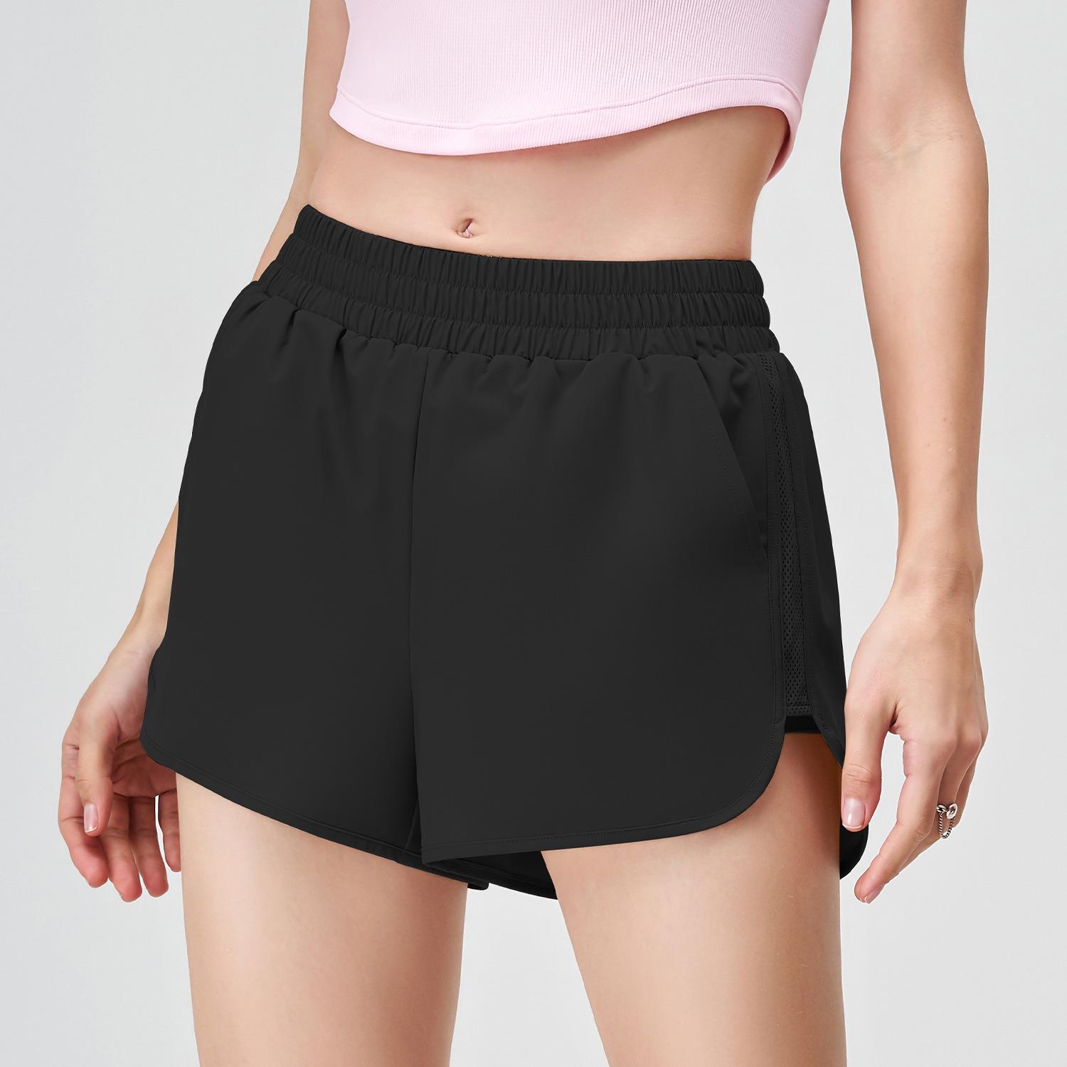 

Jiu Yi Women s Quick-Dry High-Waisted Sports Shorts for Running & Yoga L