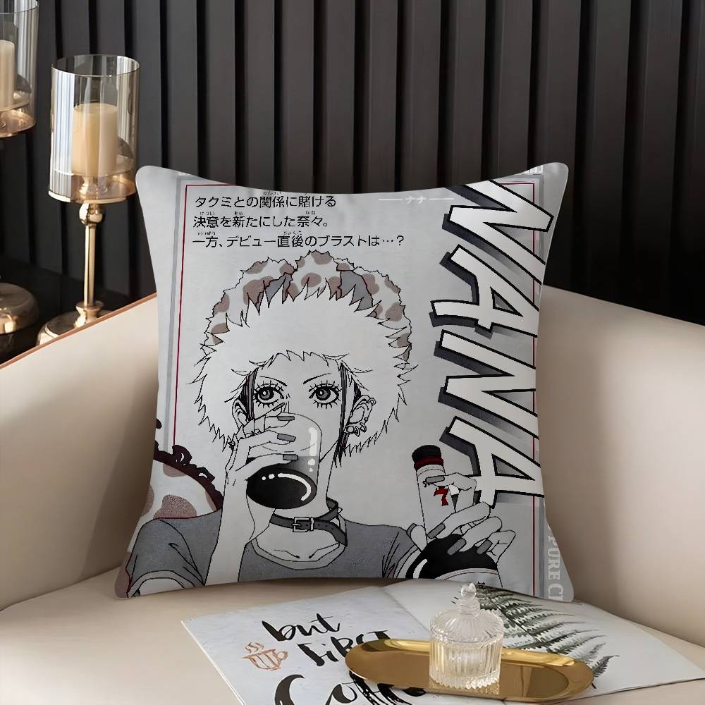 Arrival N-Nana Anime Pillow Case Home Dorm Chair Back Short Plush Double-Sided Printing Office Nap Time Cushion Cover