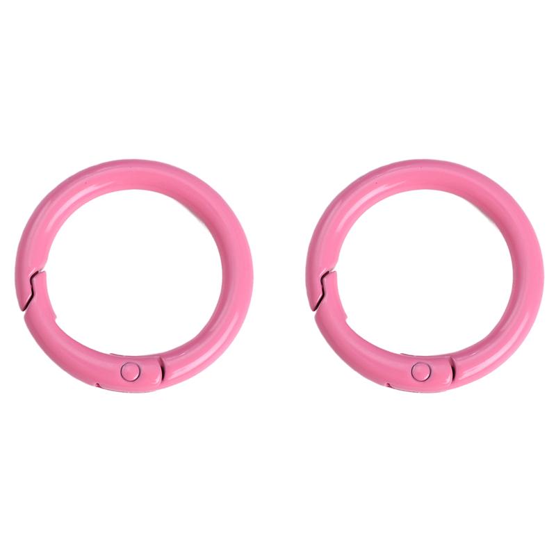 2/5/10Pcs Alloy Spray Painted Open Ring Spring Buckle Clasps For Key Bag Accessories